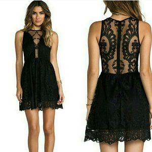 For love & lemons lace skater dress